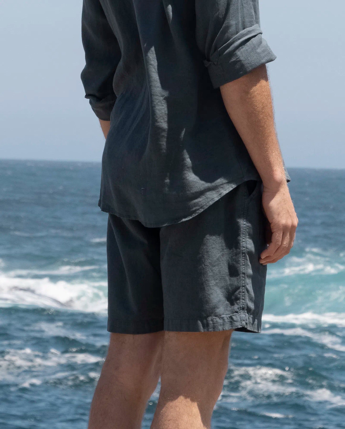 Bermuda lino hombre