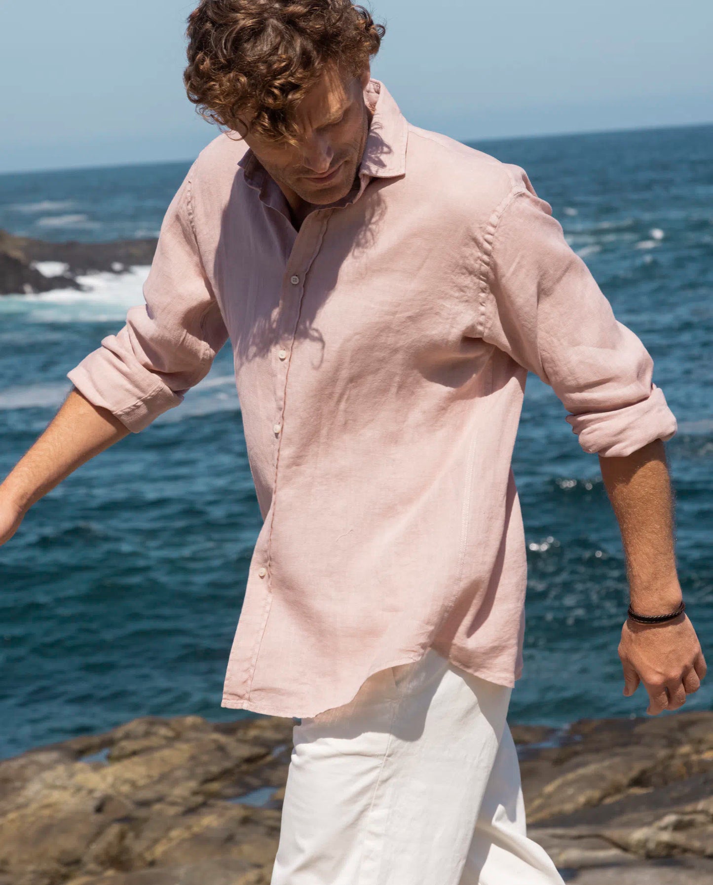 Camisa lino hombre