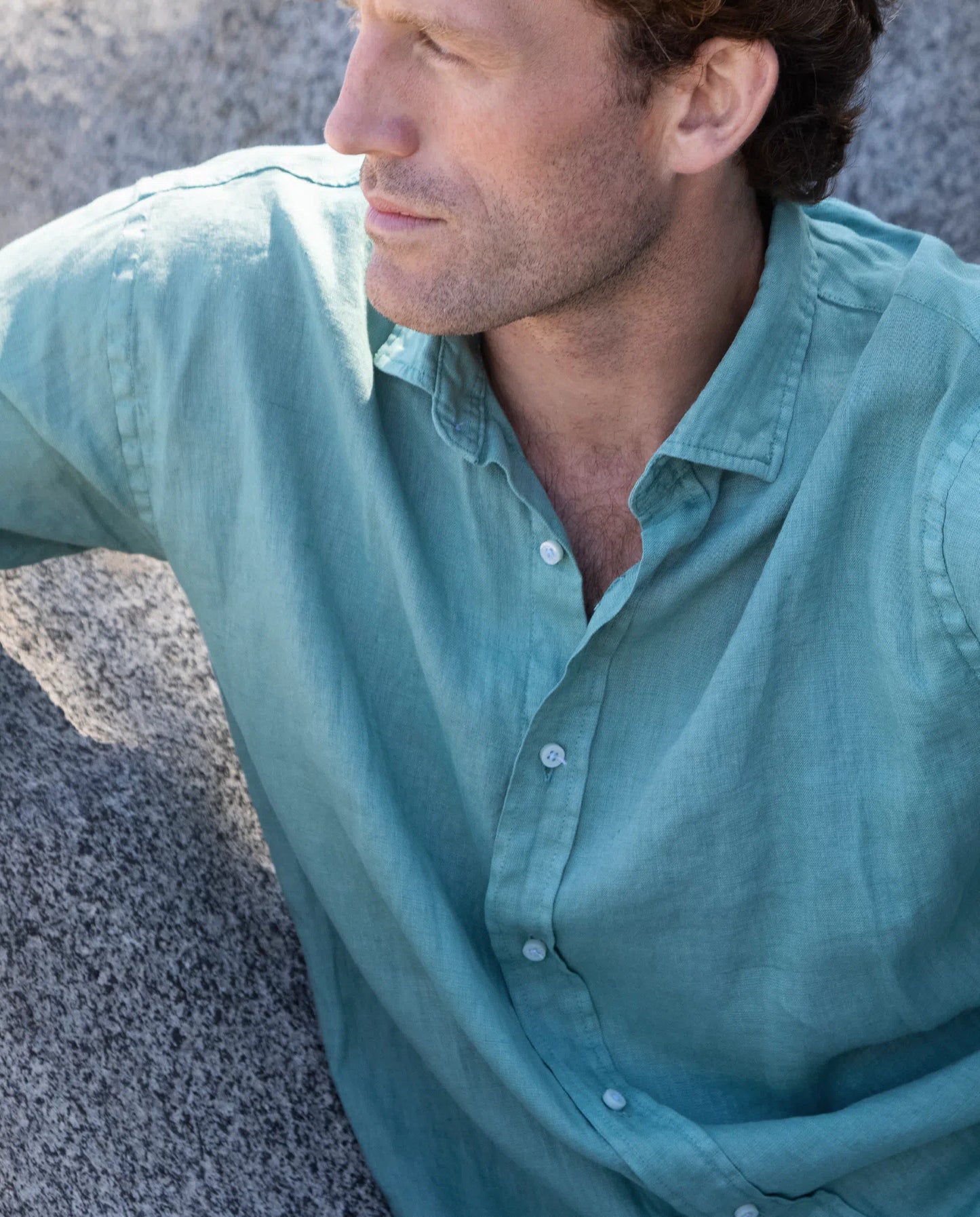 Camisa lino hombre